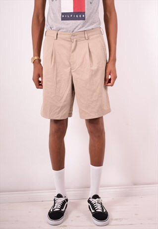 NIKE MENS VINTAGE SHORTS W34 KHAKI 90S