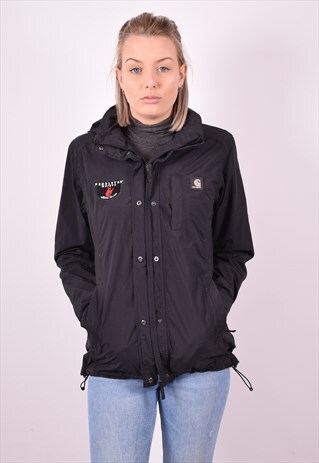 CARHARTT WOMENS VINTAGE JACKET XS BLACK 90S