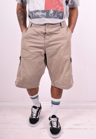 CARHARTT MENS VINTAGE CARGO SHORTS W40 KHAKI 90'S