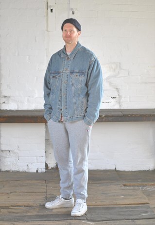 90S LEVI'S RED TAB LINED DENIM TRUCKER JACKET