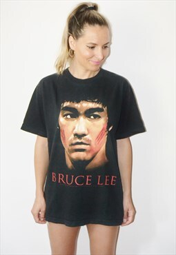 Vintage Y2K Rare  BRUCE LEE Clawed Face T-Shirt