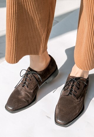 KYLE SUEDE LEATHER OXFORDS IN BROWN