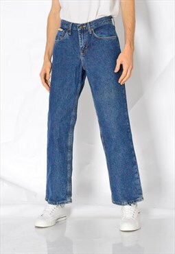 Vintage 90s Navy Blue Grunge Workwear Jeans