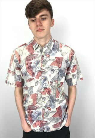 90S VINTAGE PATTERNED FESTIVAL SHIRT
