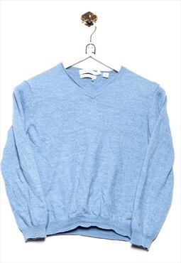 Calvin Klein Sweater Knit Pattern Blue