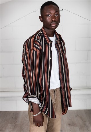 VINTAGE STRIPED UNISEX SHIRT