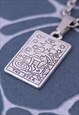 CRW SILVER THE STAR TAROT CARD NECKLACE 