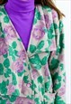VINTAGE 80S PRINTED BLAZER IN FLORAL PATTERN JACKET