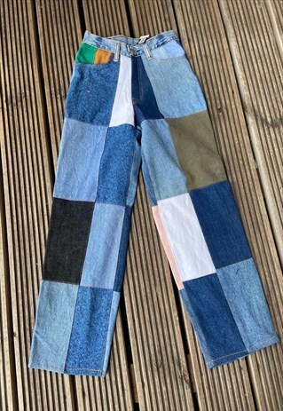 REWORKED PATCHWORK JEANS