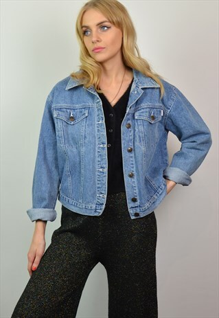 VINTAGE 90S LIGHT BLUE DENIM JACKET