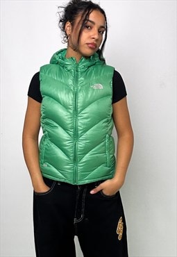 Green 90s The North Face 600 Series Puffer Jacket Coat Gilet