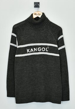 Vintage Kangol Roll Neck Sweater Grey Large