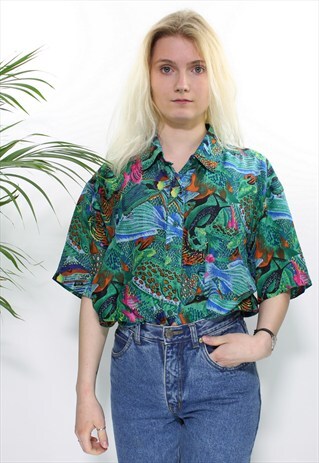 VINTAGE 90S SILK BLOUSE