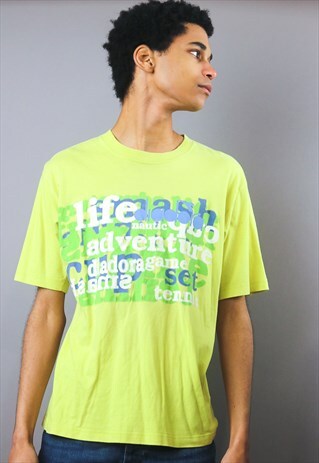 VINTAGE DIADIRA YELLOW T SHIRT