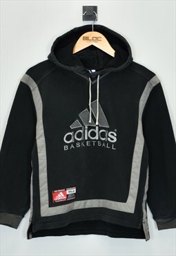 Vintage 1990's Adidas Hooded Sweatshirt Black XXXSmall