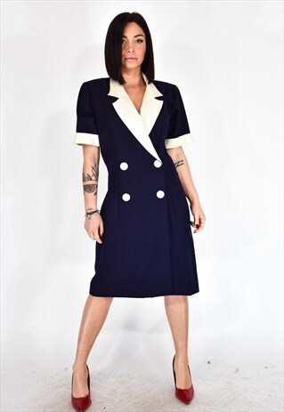 YVES SAINT LAURENT CASUAL BLUE DRESS