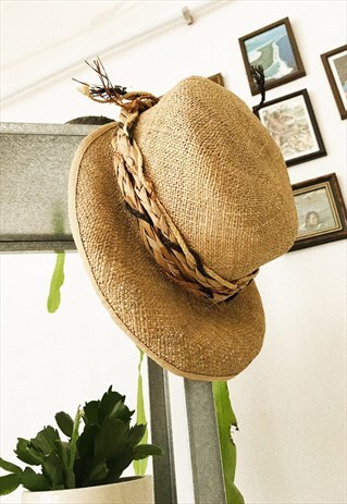 50'S RETRO BOHO FESTIVAL PARIS CHIC SUMMER STRAW HAT