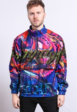 VINTAGE HALF ZIP FLEECE TOP