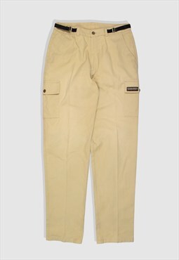 Vintage 90s Napapijri Heavyweight Cargo Trousers in Cream