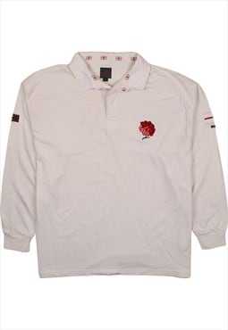 Vintage 90's Chak Sports Polo Shirt England Rugby Long