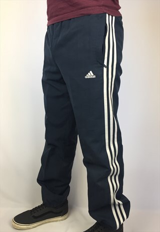 VINTAGE ADIDAS NAVY TRACKSUIT BOTTOMS
