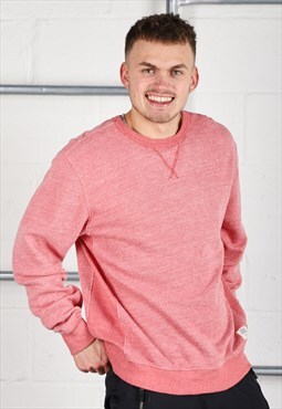 Vintage Izod Sweatshirt in Pink Pullover Jumper Medium