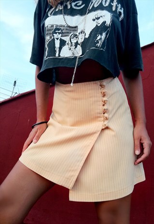 CHALKLINE SALMON MINI SKIRT