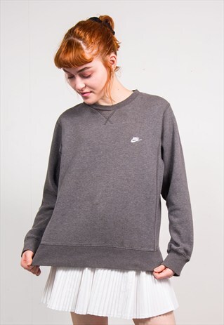 90'S VINTAGE DARK GREY NIKE SWEATSHIRT JUMPER