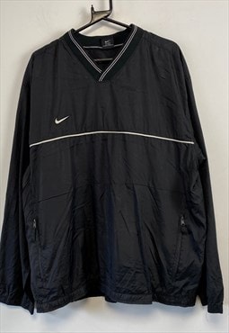 Vintage 90s Black Nike Windbreaker Pullover Men's Large