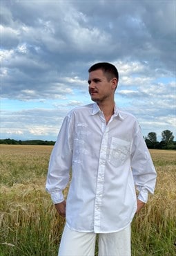 Vintage 70's White Shirt by Club D'Amingo