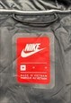NIKE BLACK LONG ZIP-UP DOWN FILL HOODED PUFFER JACKET