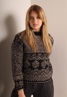 Vintage GAP 90's Chunky Fit Knitted Jazzy Jumper Multi (RL)