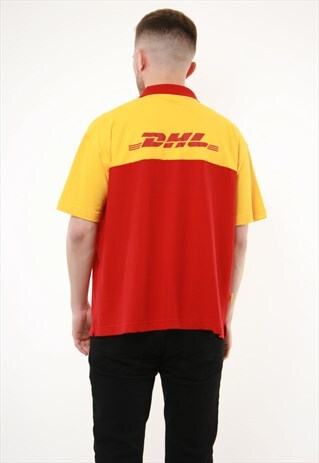 90S VINTAGE DHL OLDSCHOOL LOGO COTTON T-SHIRT 14165