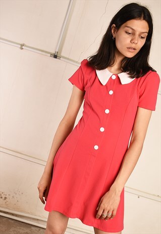 60'S RETRO PARIS CHIC MINIMALIST MINI DRESS