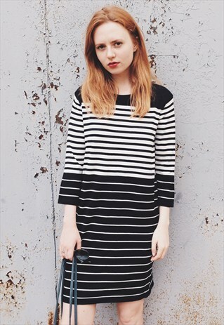 KNITTED DRESS IN STRIPES