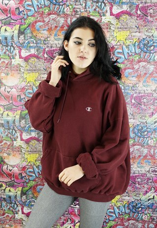 VINTAGE CHAMPION 90S SWEATSHIRT HOODIE. BRANDED SPORTSWEAR.