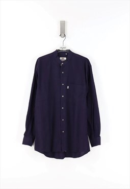 Levi's Classic Long Sleeve Shirt in Blue - M
