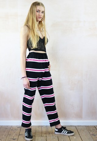 ALLSORTS STRIPED CROP TROUSERS