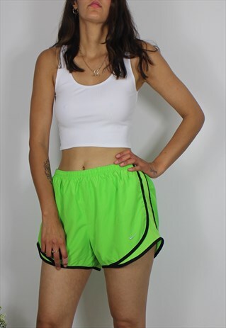 VINTAGE NIKE RUNNER SHORTS W TICK LOGO FRONT