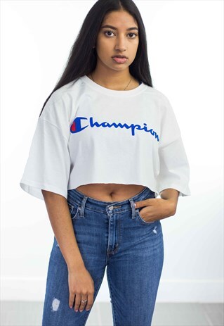 NEW REWORKED CHAMPION CROP TOP LOGO 90S XL 4.2