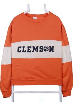 Nutmeg Mills 90's Clemson Tigers State Crewneck Sweatshirt X