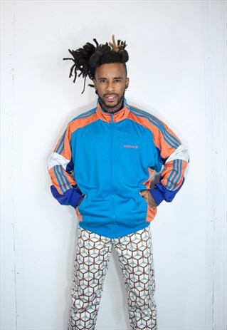 VINTAGE EMBROIDED ADIDAS TRACKSUIT JACKET