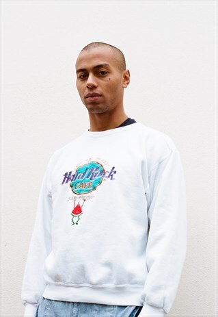 REWORKED VINTAGE SWEATSHIRT WITH EMBROIDERED CHARACTER