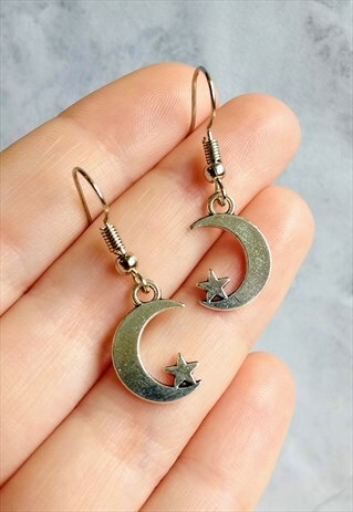 CELESTIAL MOON AND STAR EARRINGS