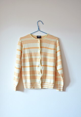 ORANGE CROPPED CARDIGAN, EU SIZE 38