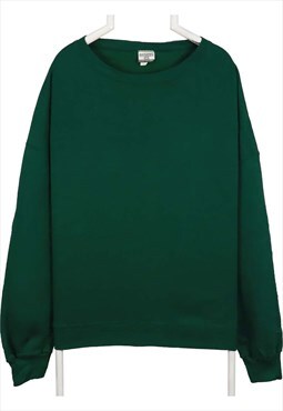 Vintage 90's Lee Sweatshirt Crewneck Plain Heavyweight Green
