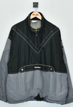 Vintage Reebok Pullover Coat Grey XLarge