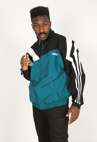 VINTAGE 80S USA ADIDAS SHELL SPORT JACKET / R246