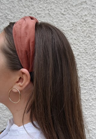 PINK VELVET HEADBAND