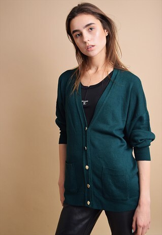 CUTE VINTAGE 90'S MINIMALIST KNIT DADS CARDIGAN TOP